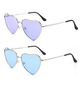 Gafas de Sol Divertidas de Metal con Forma de Corazón para Mujer, Gafas de Sol Modernas con Forma de Corazón - Product Image 5