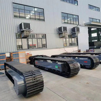 Chine OEM chenilles en caoutchouc châssis Robot pelle amphibie ponton châssis de train d'atterrissage Dyno à vendre