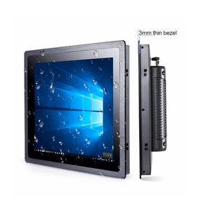 All-in-One Máy tính siêu mỏng 15 inch màn hình cảm ứng công nghiệp <span class=keywords><strong>PC</strong></span> điều khiển nhúng SSD Win10 i3 i5 i7 máy tính công nghiệp - Product Image 1