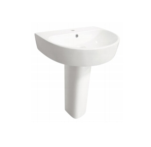 Lavabo ideal Moon Basin Urban Collection, artículos sanitarios con lavabo 2 en 1, lavabo de pedestal para baño con grifo de un solo orificio - Product Image 6