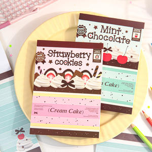 80 autocollants par paquet, série Creamy Love Song, style coréen, blocs-notes mignons en forme de gâteau pour <span class=keywords><strong>les</strong></span> notes d'étude et <span class=keywords><strong>les</strong></span> messages - Product Image 1