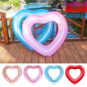<span class=keywords><strong>Flotador</strong></span> Inflable en Forma de Corazón para Adultos con Lentejuelas Brillantes, Tamaño <span class=keywords><strong>Grande</strong></span>, <span class=keywords><strong>Flotador</strong></span> Inflable Grueso para Piscina, para Deportes Acuáticos de Verano - Product Image 4