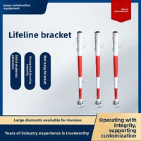 Support de protection antichute pour structure en acier, poteau vertical de sécurité, colonne de verrouillage de corde de sécurité, échafaudage auto-bloquant