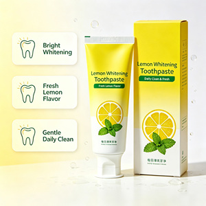 <span class=keywords><strong>Pasta</strong></span> <span class=keywords><strong>Dental</strong></span> <span class=keywords><strong>Infantil</strong></span> con Flúor, Sabor Limón, Anti-Caries, para Niños de 2 a 12 Años, Uso Doméstico, OEM ODM, Venta al Por Mayor - Product Image 4