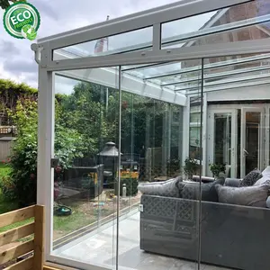 节能隔热玻璃冬季花园和玻璃房子户外阳光玻璃房子