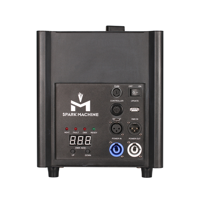 570W Cold Sparkler Machine Indoor/Outdoor Stage Effects White Fireworks Display with DMX Wireless Remote Control