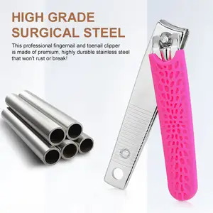 Mr Portable Green Nail Clippers Premium Steel Sharp Blades Trim Tools Finger Cutter For Thick Nails