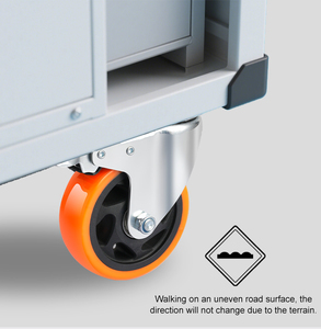 Alta Qualidade TPR <span class=keywords><strong>Heavy</strong></span> Duty 8 Polegadas Duplo Freio Rodízio Núcleo Rígido Com Roda De Borracha Macia Rodízios Industriais - Product Image 5