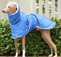 Herbst-Winter-Korallenfleece-Mantel für Greyhound, Whippet, Windhund mit Leinenhalterung und Bauchbedeckung für Kleine, Mittlere und Große Hunde