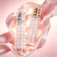 Mini Botellas de Perfume de 30 ml, Cilíndricas, con Superficie Facetada, Artísticas y Exquisitamente Elaboradas, Personalizadas con Logotipo y Caja