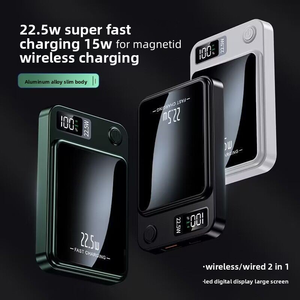 Siêu mỏng 15 Wát không dây cho từ ngân hàng điện 10000mAh ngân hàng điện pd22.5w siêu nhanh sạc LED hiển thị cho Apple - Product Image 2