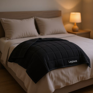 Manta de Cama Alternativa a Plumón Laignullia, Reversible, para Todas las Estaciones, Color Negro Sólido, Tamaño Completo - Product Image 2