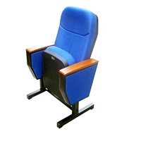 Chaise pliable de salle de conférence JY-615 avec coussin confortable et tablette d'écriture pour l'école, l'université et la formation