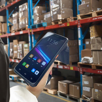 Android 11 de 5,5 pulgadas con GMS 4G PDA de mano inalámbrico resistente 1D 2D Qr Escáner de código de barras Inventario Terminal de datos móviles