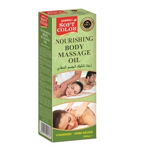 Aceite de masaje corporal a base de hierbas Premium infundido con vitamina C para el alivio muscular Nutrición de hidratación de la piel - Product Image 1