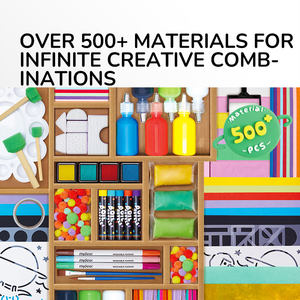 Mideer OBM กล่องศิลปะสร้างสรรค์20-in-1ชุดงานฝีมือวัสดุหลากหลายสร้างแรงบันดาลใจให้เด็กๆความคิดสร้างสรรค์และทักษะการใช้มือด้วยกิจกรรม DIY ที่สนุกสนาน - Product Image 3