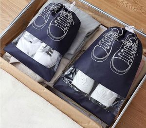 Bolsa Reutilizable con Cordón, No Tejida, Resistente a la Humedad, Ecológica, para Compras, Empaque de Zapatos y Calcetines, en Oferta - Product Image 3