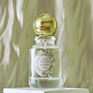 कस्टम लोगो मोटी स्पष्ट ग्लास गोल आकार 30 मिली 50 मिली 50 मिलीलीटर इत्र कांच की बोतल सोने की टोपी - Product Image 3