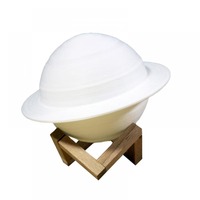 Lampe Saturne LED d'ambiance avec minuterie, Lampe Lune RGB, Lampe étoile tactile, intensité réglable, alimentation USB, Cadeaux d'anniversaire et de Noël