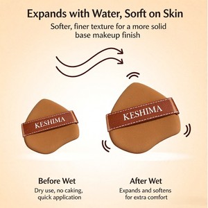 Juego de Esponjas de Maquillaje, Esponja Cosmética Suave para Polvo, Uso en Seco y Húmedo, Esponja para Base, Esponja de Belleza - Product Image 3