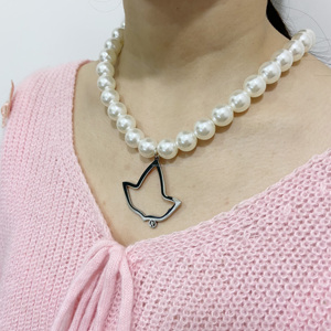 Collar con Colgante de Cadena de Acero Inoxidable con Letra Griega para Chicas, Collares Alpha Kappa Delta Zeta IVY - Product Image 6