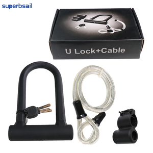Superbsail <span class=keywords><strong>bicicleta</strong></span> U bloqueo antirrobo MTB carretera montaña <span class=keywords><strong>bicicleta</strong></span> bloqueo accesorios de <span class=keywords><strong>bicicleta</strong></span> U-locks ciclismo - Product Image 1