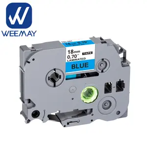 Weemay prix d'usine 18mm ruban laminé Tze-541 compatible avec le ruban d'étiquettes Brother P-Touch