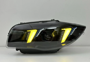 Tự Động Phần Đèn Pha Hệ Thống Chiếu Sáng Cho BMW <span class=keywords><strong>1</strong></span> Loạt E87 Nâng Cấp Để Dual Màu Trắng & Vàng DRL Phía Trước Đèn Lắp Ráp 2004-2011 - Product Image 4