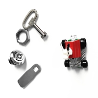 Serrure à cylindre MS705 : Serrure à came en alliage de zinc pour armoires, boîtes de distribution, coffrets et classeurs – Rétractable.