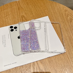 Maxun Tùy Chỉnh Long Lanh Phụ Nữ <span class=keywords><strong>Acrylic</strong></span> Bìa Trong Suốt Trở Lại Điện Thoại Di Động Trường Hợp Đối Với iPhone Motorola Infinix Huawei Oppo Honor Zte - Product Image 5