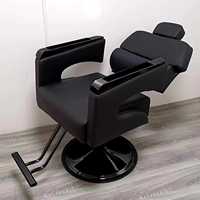 Fauteuil de Barbier Professionnel en Métal avec Fonction Inclinable et Réglage de la Hauteur - Mobilier de Salon en Gros