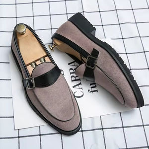 Men's Business Casual Comfortable Handmade Slip-On Pointed <b>Toe</b> Breathable Arch <b>Support</b> Waterproof Leather Shoes All Seasons - Product Image 4