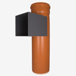 Tubo di soglia per porta PVC (quadrato) Ø 400 mm - 450x450 mm - Product Image 1
