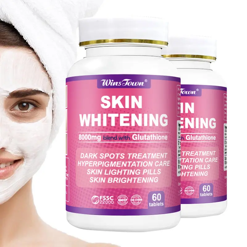 Les comprimés de blanchiment de la peau améliorent le traitement des taches brunes soin de l'hyperpigmentation pils éclaircissant la peau