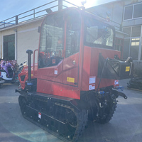 Tracteur chenillé industriel haute résistance multifonctionnel pour usage agricole, bon prix, rotoculteur 50 CV, tracteur chenillé 60 CV