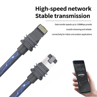 Kabel Ethernet 200FT V3 untuk Starlink Tahan Air Gen3 dengan Jaket TPE Garansi 12 Bulan-Kit Standar