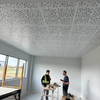 Tablero suspendido de fábrica hexagonal de fibra de vidrio techo acústico techo de nube techo falso