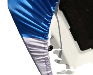 Drapeau de capot de voiture imprimé avec logo personnalisé de haute qualité, en tissu élastique Spandex, style fanion, taille idéale, effet excellent, en promotion - Product Image 5