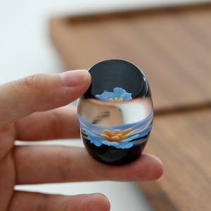 Small Glass Covered <b>Tea</b> Table Ornament Round Heat Resistant Home Accessory For Afternoon <b>Tea</b> Kung Fu <b>Tea</b> <b>Set</b> - Product Image 3