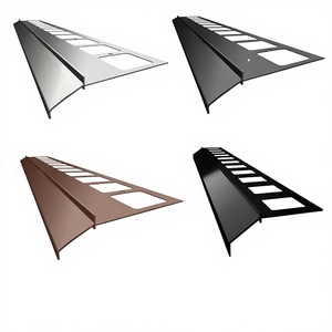 Renoplast ®   Perfil de aluminio para aleros K100, acabado de terrazas y balcones, suelos de baldosas sobre mortero adhesivo, sistemas de drenaje - Product Image 1