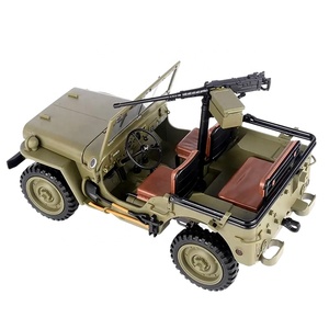 1:14 échelle 1941 mo détartreur Willys <span class=keywords><strong>4X4</strong></span> RC <span class=keywords><strong>camion</strong></span> <span class=keywords><strong>militaire</strong></span> 2.4Ghz télécommande avec treuil lumière LED accessoires pour tout Terrain amusant - Product Image 3