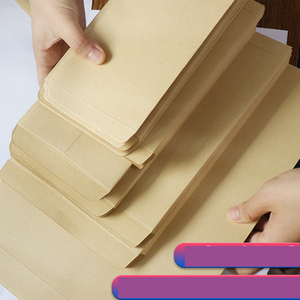 Petites enveloppes en papier Kraft marron A4 sac de <span class=keywords><strong>facture</strong></span> épaissi joint de colle à eau d'impression personnalisé pour enveloppe cadeau élargie - Product Image 4