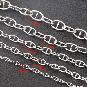 Stainless Steel <b>Cross</b> Clamp <b>Chain</b> For Bracelet Making H1681 - Product Image 2