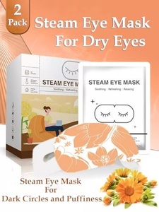Masque oculaire à la vapeur jetable auto-chauffant, aromathérapie, compresse chaude pour les yeux secs, fatigue oculaire, sommeil, voyage, vente en gros d'usine OEM - Product Image 2