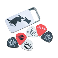 6 pièces/ensemble Médiators de guitare de haute qualité, design minimaliste de chat, ensemble de médiators de guitare, style rock