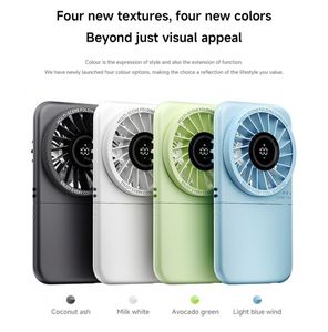 Ultra-light 95g Foldable Plastic Portable <b>Handheld</b> <b>Fan</b> with Digital Display, 900mAh Battery for Car & Hotel Use - Product Image 4