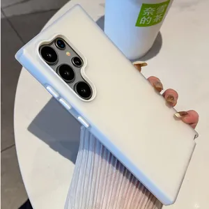 Kẹo màu Matte Jelly mềm sang trọng đồng bằng điện thoại trường hợp Samsung Galaxy S24 siêu S23 FE S22 cộng với iPhone Frosted chống sốc bội thu - Product Image 3