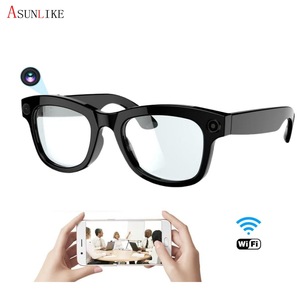 Smart <b>Glasses</b> <b>With</b> <b>Camera</b> 4GB Internal Memory Black Sunglasses For Photos Video Calls Music AI Recognition - Product Image 3