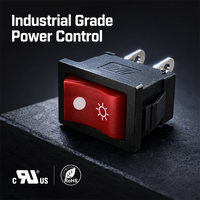 Interrupteur professionnel pour bateau SUDA KCD1-108X-01 250V 2A SPST 10000 cycles -25~85 IP40 Durable Contrôle marche/arrêt Électronique RoHS