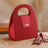 Boîte Souvenir Vide Personnalisable en Cuir PU Style Chinois Plusieurs Couleurs pour le Festival de la Mi-Automne